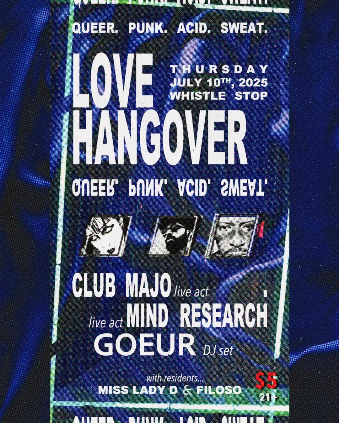 Love Hangover July 10th 2025 at Whistle Stop